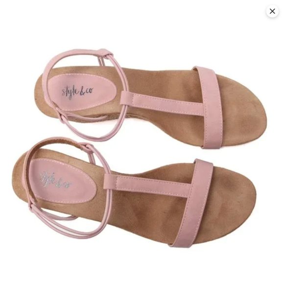 NWOT Style&Co - Mulan Wedge Sandals - Picture 5 of 10